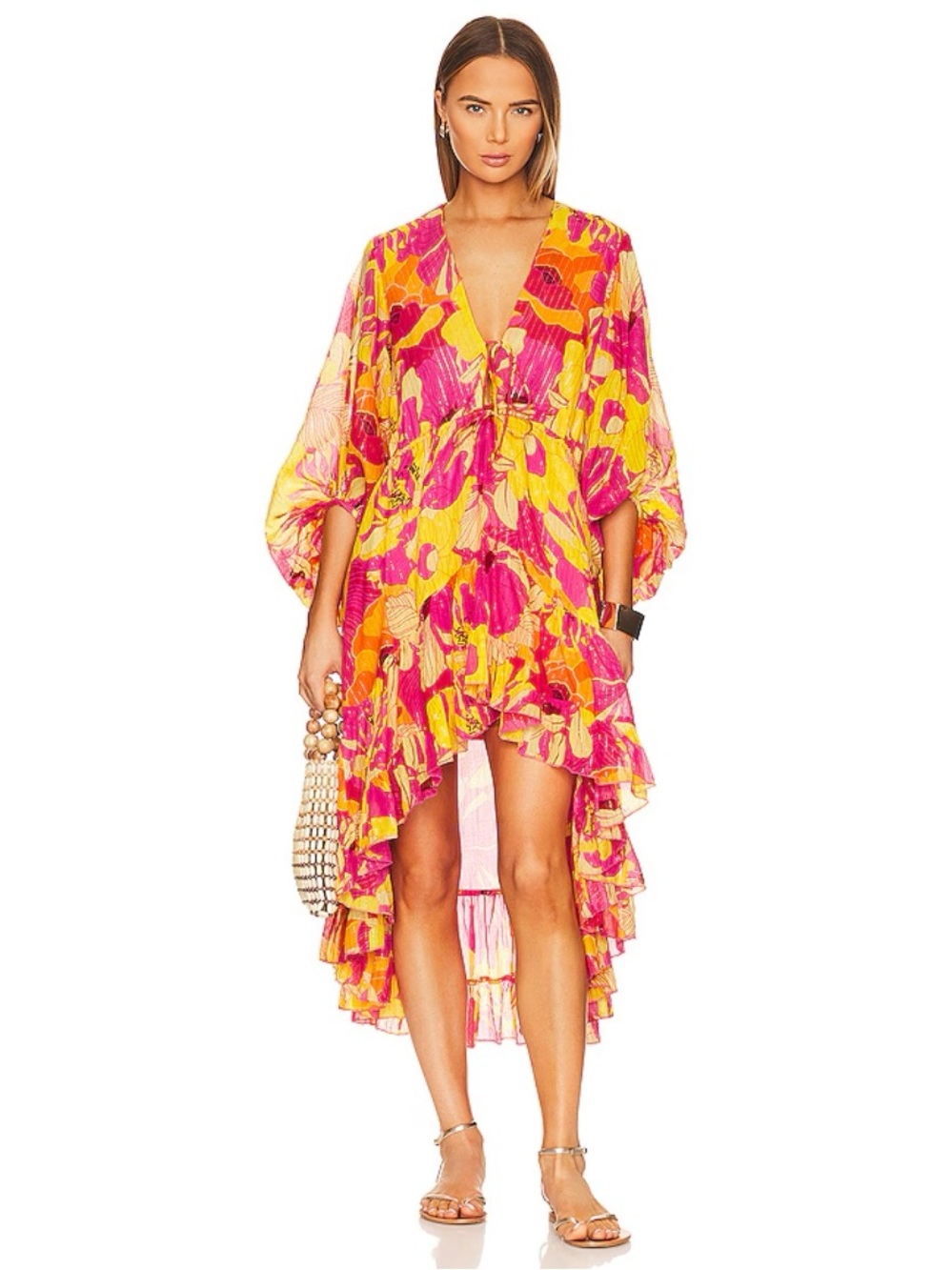 NWT Sundress Esther Dress in Flowers Print